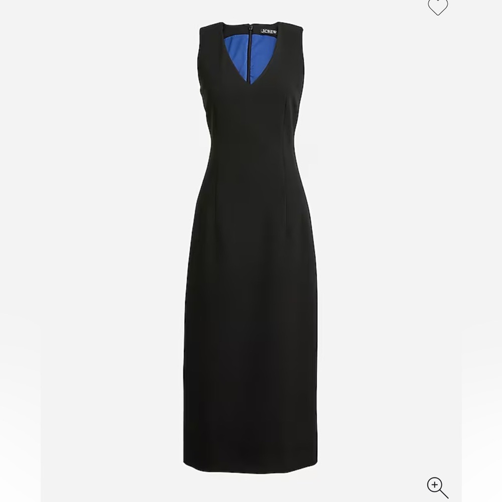 NWT J.Crew black interview dress in four-season stretch size 6
